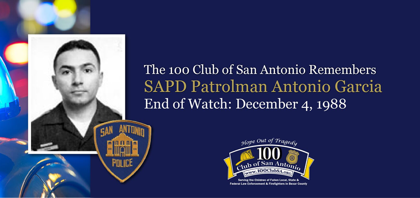 SAPD Patrolman Antonio Garcia